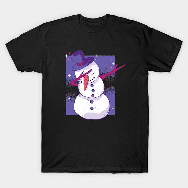 Dabbing Snowman T-Shirt by BamBam